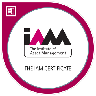 The IAM Certificate qualification digital credly badge